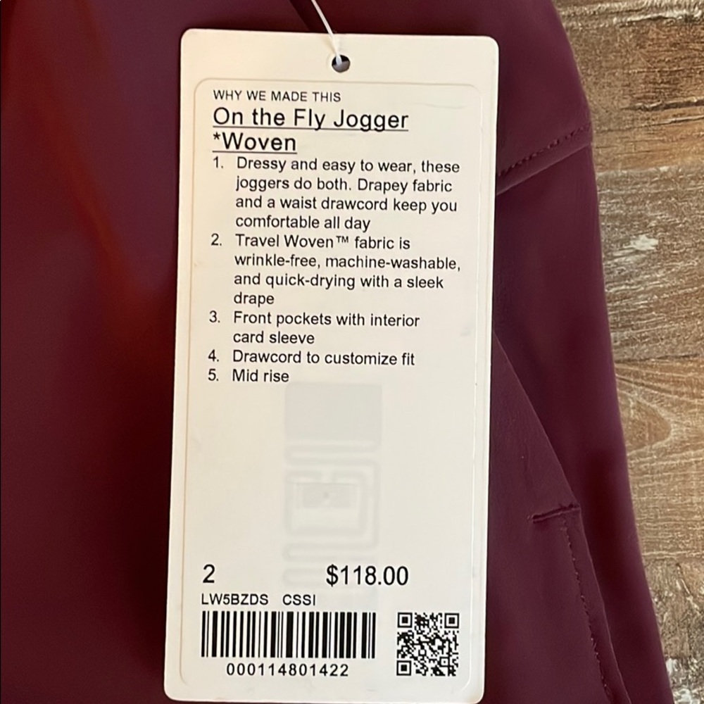Lululemon On The Fly Jogger Pants Size 2 - Picture 2 of 6